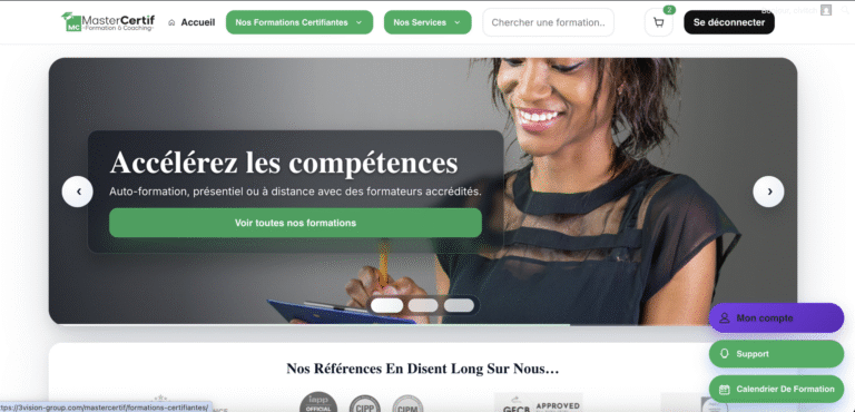MasterCertif — aperçu du projet