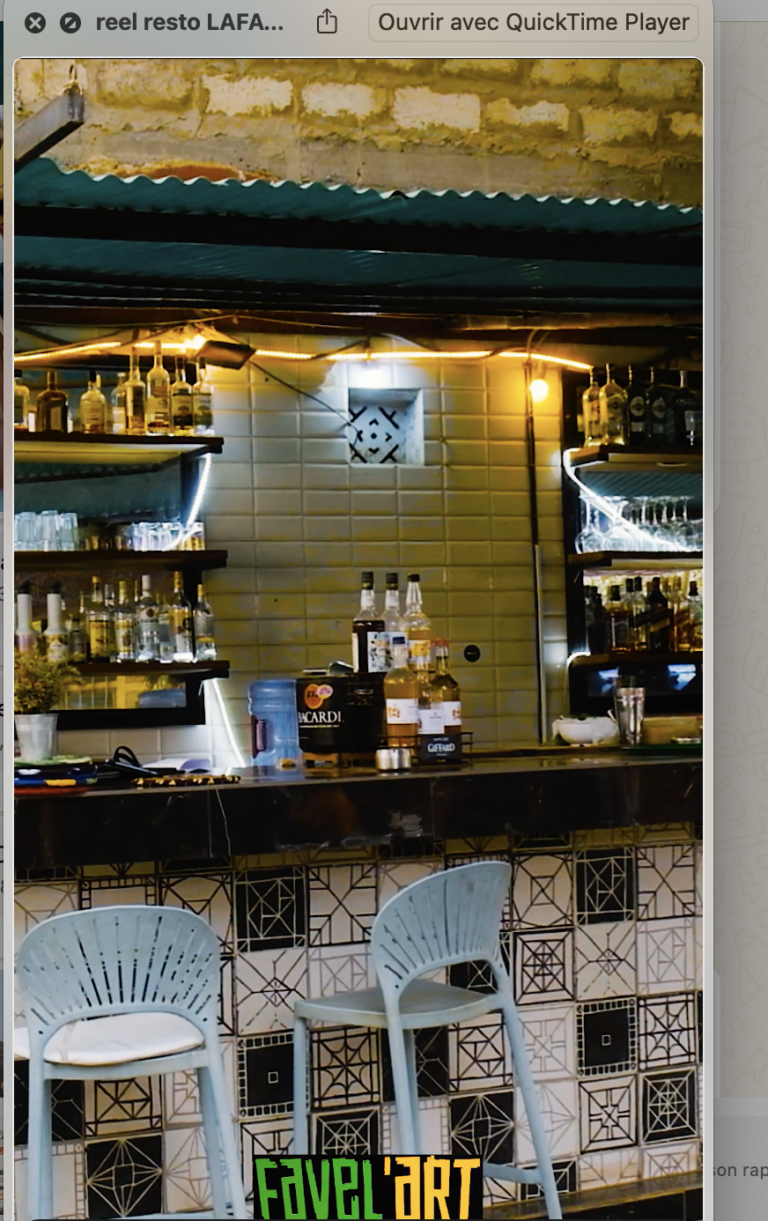 Reel publicitaire — Restaurant LAFAVELA — aperçu du projet