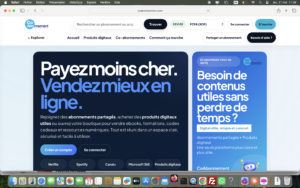 Coabonnement.com Partagez et réduisez le prix de vos abonnements, vente de produits digitaux