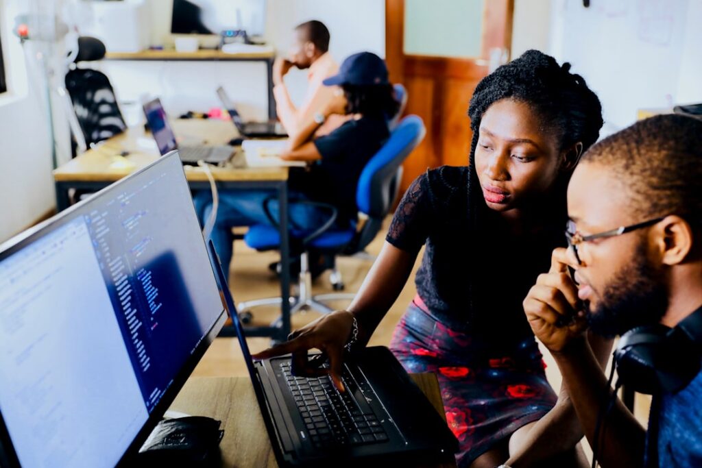 Équipe 3Vision collaborant sur un projet digital